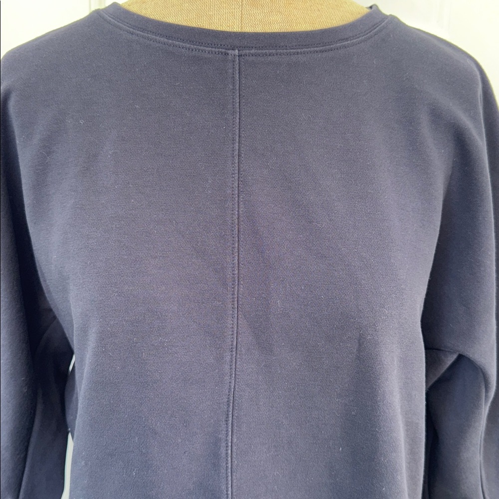 Caroll Paris cotton top Navy Blue Womens Size S - Picture 4 of 13